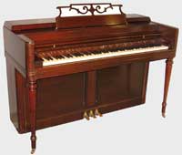 One of the pianos available for rent